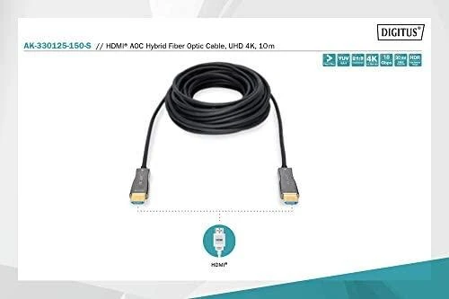 Assmann 15m HDMI AOC šviesolaidinis kabelis