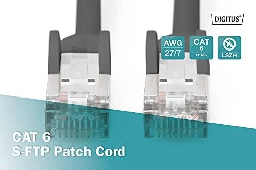 Digitus Kabelis połączeniowy Cat6 S/FTP 2.0 m Juodas (DB-160144-020-S)