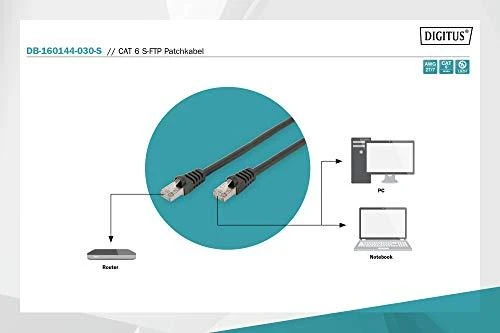 Digitus Patchk., CAT6, RJ451m, S-FTP (DB-160144-010-S)