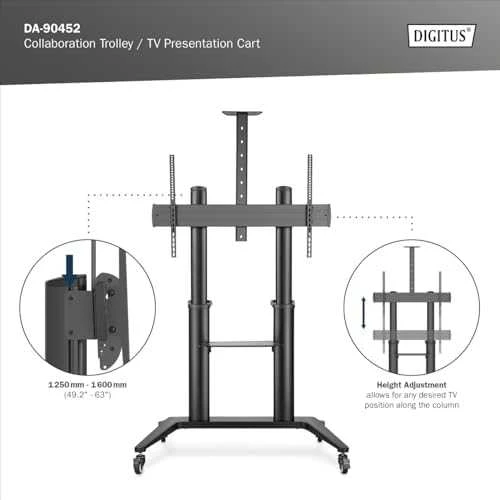 Laikiklis Digitus Skaitmenas | Kita | 70-120 " | Maksimalus svoris (keliamoji galia) 140 kg | Juodas