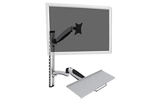 Assmann Electronic DIGITUS monitorius ir klaviatūros tvirtinimas prie sienos iki 27 colių dujų spyruoklinis laikiklis maks. 8KG VESA 75x75mm 100x100mm