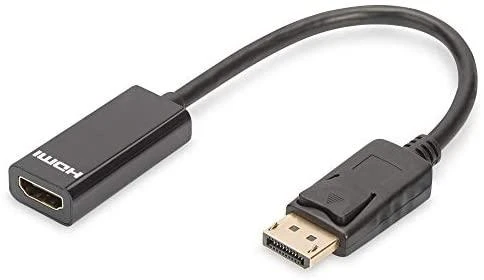 Adapteris AV Digitus DisplayPort - HDMI juoda (DB-340400-001-S)
