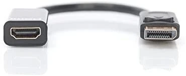 Adapteris AV Digitus DisplayPort - HDMI juoda (DB-340400-001-S)