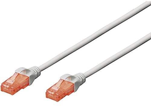 Assmann Electronic DIGITUS CAT 6 U-UTP pataisomasis kabelis PVC AWG 26/7 ilgis 1m raudona spalva