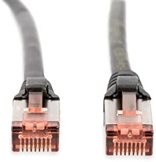 Digitus Patchcord CAT6, S-FTP, 2m, juoda, 10 vnt (DK-1644-020-BL-10)
