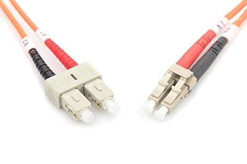 Assmann Electronic DIGITUS LWL patchable LC/SC 50/125um 1m Multimode Duplex Halogenfrei bis 1Gbit su Messprotokoll oranžinis OM2