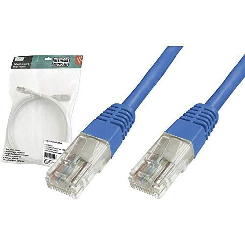 Assmann Electronic DIGITUS CAT 5e U-UTP patch kabelis PVC AWG 26/7 ilgis 2 m spalva mėlynas