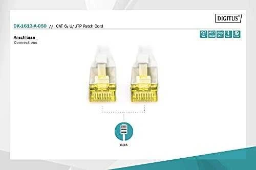 Digitus Patrikas U / UTP, 6A kat., 5m, pilkas (KV-1613- A-050)