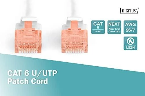 DIGITUS CAT 6 U/UTP pataisos laidas - LSZH