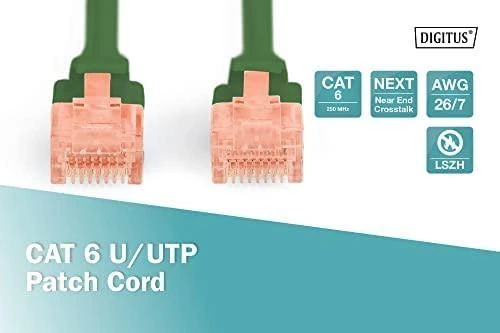 DIGITUS CAT 6 U/UTP pataisos laidas - LSZH