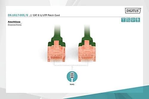 DIGITUS CAT 6 U/UTP pataisos laidas - LSZH