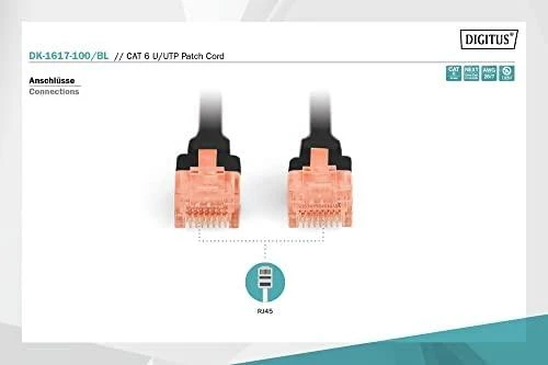 DIGITUS CAT 6 U/UTP pataisos laidas - LSZH