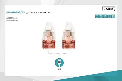 „Digitus Patricover Cat6“, S / FTP, 0,5 m (DK-1644-005 / WH)