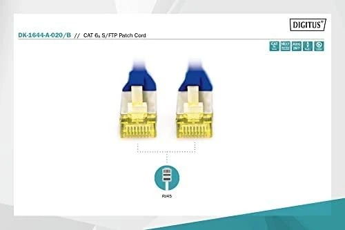 „Digitus Patch Cord“ CAT 6A S-FTP, Cu, LSZH AWG 26/7, 2 m