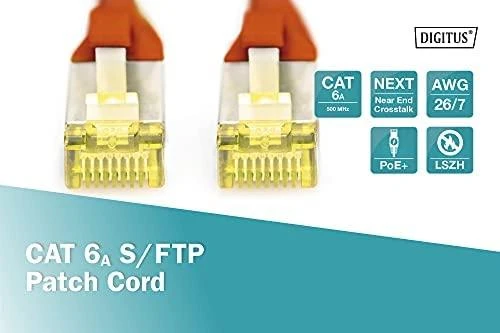 „Digitus Patchcord Cat6a“, S/FTP, 2m, raudona (DK-1644-A-020/R)