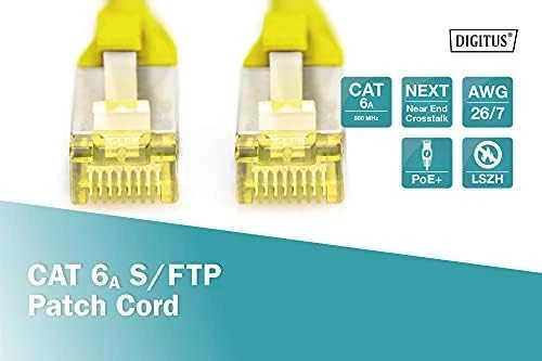 Digitus Patchcord CAT 6A, S/FTP, 2m, geltona (DK-1644-A-020/Y)