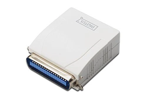 Assmann Electronic DIGITUS greitas eterneto spausdinimo serveris 1xParallel 1xRJ-45 su maitinimo šaltiniu