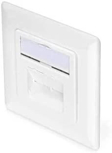 Įleidžiamas tinklo lizdas CAT 6A Digitus Baltas