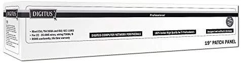Assmann Electronic DIGITUS Patch Panel 19inch 24Port Cat5e STP ekranuotas pilkas RAL7035 laidų montavimas apie LSA