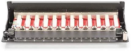 DIGITUS Patchpanel 1HE 12-Port Cat6A geschirmt juodas
