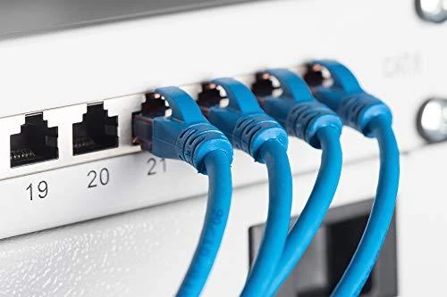 Assmann Electronic DIGITUS Patch Panel 19inch 24Port Cat6 ekranuotas pilkas RAL7035 kabelio montavimas apie LSA