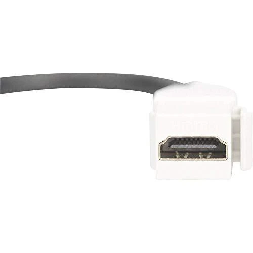 Digitus Keystone HDMI modulis su 12 cm kabeliu, lizdų ir tuščių skydų jungtimi, moteriška / moteriška, balta (DN-93403)