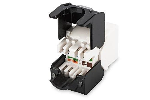 Assmann Electronic DIGITUS CAT 6 Keystone Jack neekranuotas RJ45 prie LSA jungtis be įrankių, įskaitant. kabelio raištis
