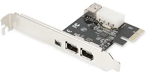 Assmann Electronic DIGITUS IEEE 1394a sąsajos kortelė PCIexpress 3 prievadas 1x int. 2x išorinis Uostai