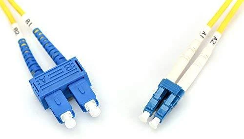 Assmann Electronic DIGITUS LWL patchable LC/SC 09/125um singelmode Duplex be halogenų su protokolu geltona 2m