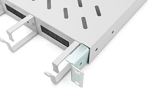 „Digitus Rack“ komplektacija „Digitus“ lentyna su kabelio kreiptuvu 1HE pilka