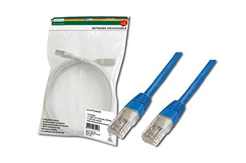 Assmann Electronic DIGITUS CAT 5e U-UTP patch kabelis PVC AWG 26/7 ilgis 0,5m spalva mėlynas