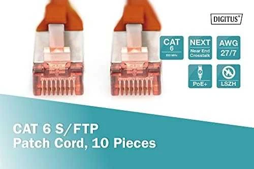 „Digitus Patchcord CAT6“, S-FTP, 2 m, 10 str. (DK-1644-020-R-10)