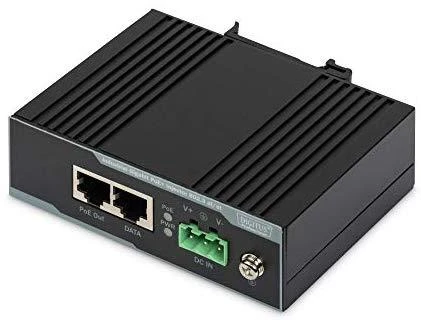 Šakotuvas DIGITUS pramoninis Gigabit Ethernet PoE+ purkštukas, 802.3 af/at, 60 W | Pirštas