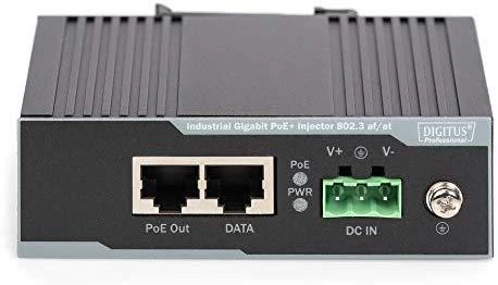 Šakotuvas DIGITUS pramoninis Gigabit Ethernet PoE+ purkštukas, 802.3 af/at, 60 W | Pirštas