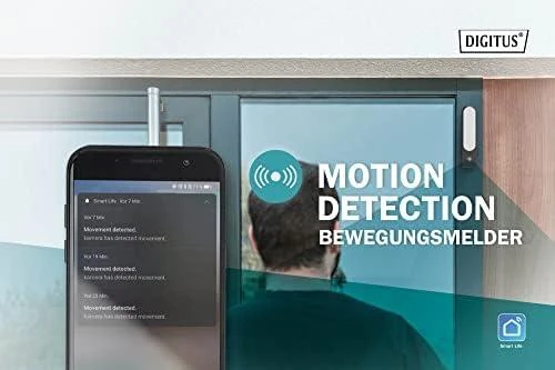 Digitus Skaitmenas | Išmanioji „Full HD“ lauko kamera su LED prožektoriumi, WLAN + valdymas balsu | DN-18602