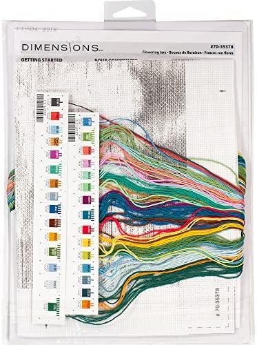 DIMENSIONS Simplicity Creative Corp Gėlės masoniniuose stiklainiuose D70-35378