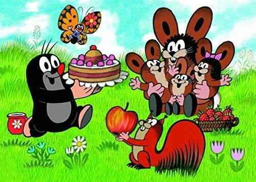 Dino Dėlionė 24 vnt. - Kurmis ir draugai: Gimtadienis aprašymas - Prekės nuotrauka