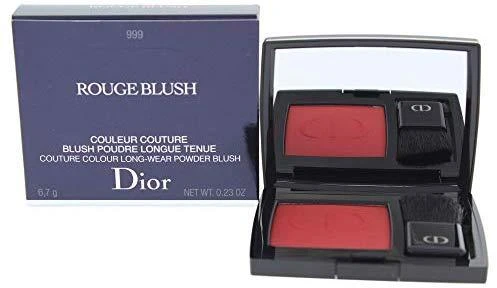 Christian Dior Rouge Satin Finish skaistalų kompaktinė pudra 999 Raudona 6.7 g