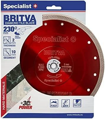 SPECIALIST+ deim. diskas BRITVA, 230x2x22 mm