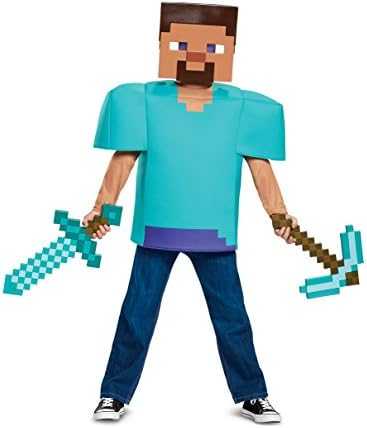 Disguise GoDan Steve kostiumas - Minecraft (licencija) M 7-8 m