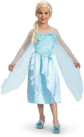 Jakks Disney Frozen Elsos Frozen princesės karnavalinis kostiumas 109-123 cm (5-6 metų)