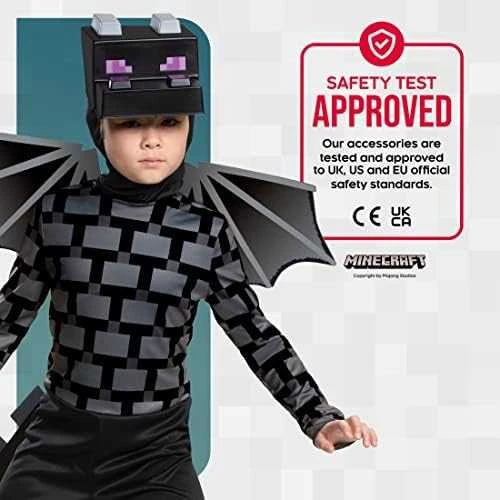 Disguise Minecraft karnavalinis kostiumas berniukui Ender Dragon Ender Dragon kostiumo kaukė 110-122 cm (4-6 metai)