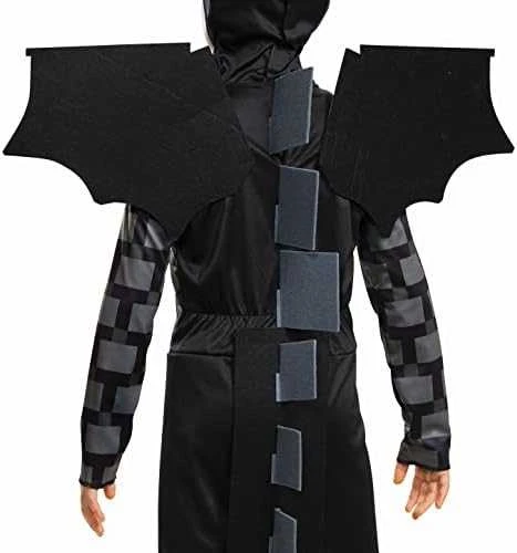 Disguise Minecraft karnavalinis kostiumas berniukui Ender Dragon Ender Dragon kostiumo kaukė 110-122 cm (4-6 metai)