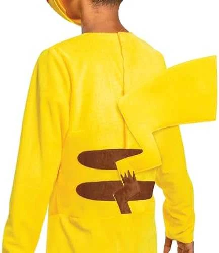 Jakks Pacific Karnavalinis kostiumas Pokemon Pikachu kostiumas geltonas Kigurumi maskuotė 127-136 cm (7-8 metai)