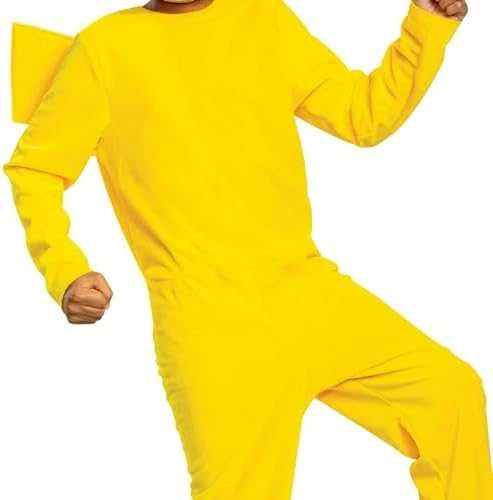 Jakks Pacific Karnavalinis kostiumas Pokemon Pikachu kostiumas geltonas Kigurumi maskuotė 127-136 cm (7-8 metai)