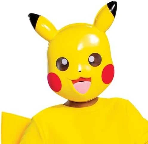 Jakks Pacific Karnavalinis kostiumas Pokemon Pikachu kostiumas geltonas Kigurumi maskuotė 127-136 cm (7-8 metai)