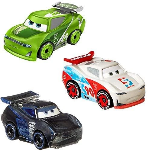 Mattel CARS 3 automodelių rinkinys Mini Lenktynininkai, 3vnt., GKG01