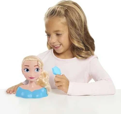 Disney Frozen Lėlė plaukų šukavimo ir formavimo galvutė Disney Princess Elsa Frozen +