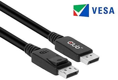 Club 3D DisplayPort 1.4 HBR3 8K60Hz DSC 1.2 Kabelis kištuku/kištuku – 1m