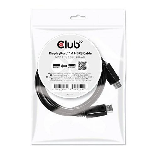 Club 3D CLUB3D DisplayPort 1.4 HBR3 kabelis 2m/6.56ft M/M 8K60Hz
